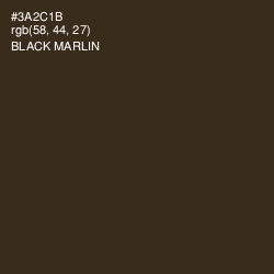 #3A2C1B - Black Marlin Color Image